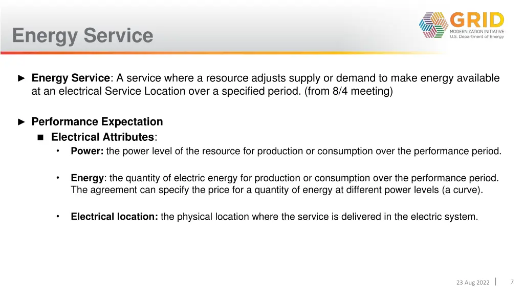 energy service 1