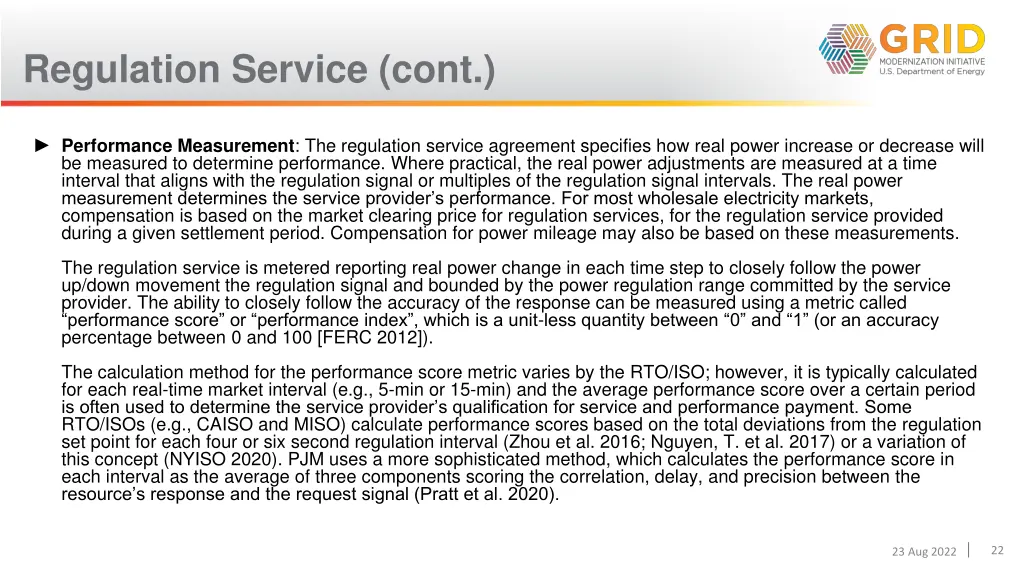 regulation service cont 1