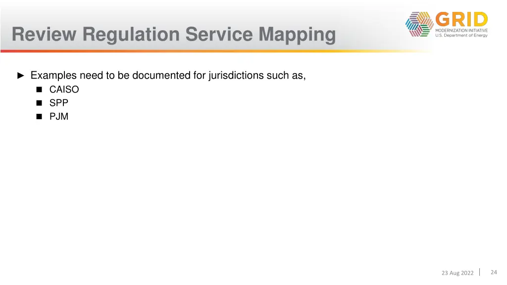 review regulation service mapping