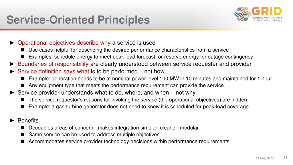 service oriented principles