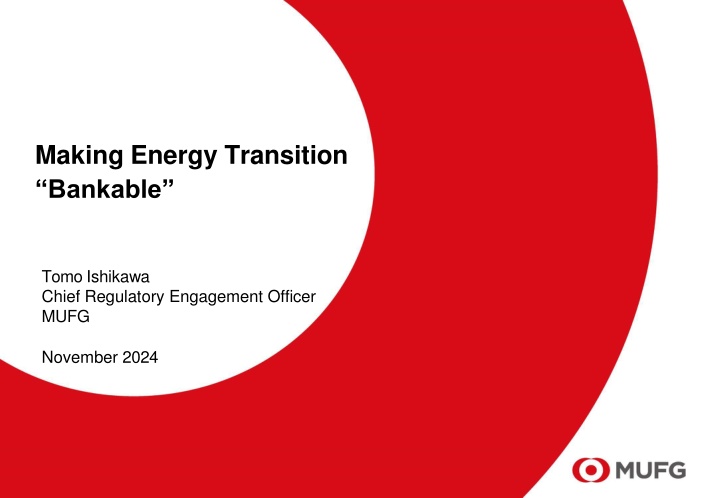 making energy transition bankable