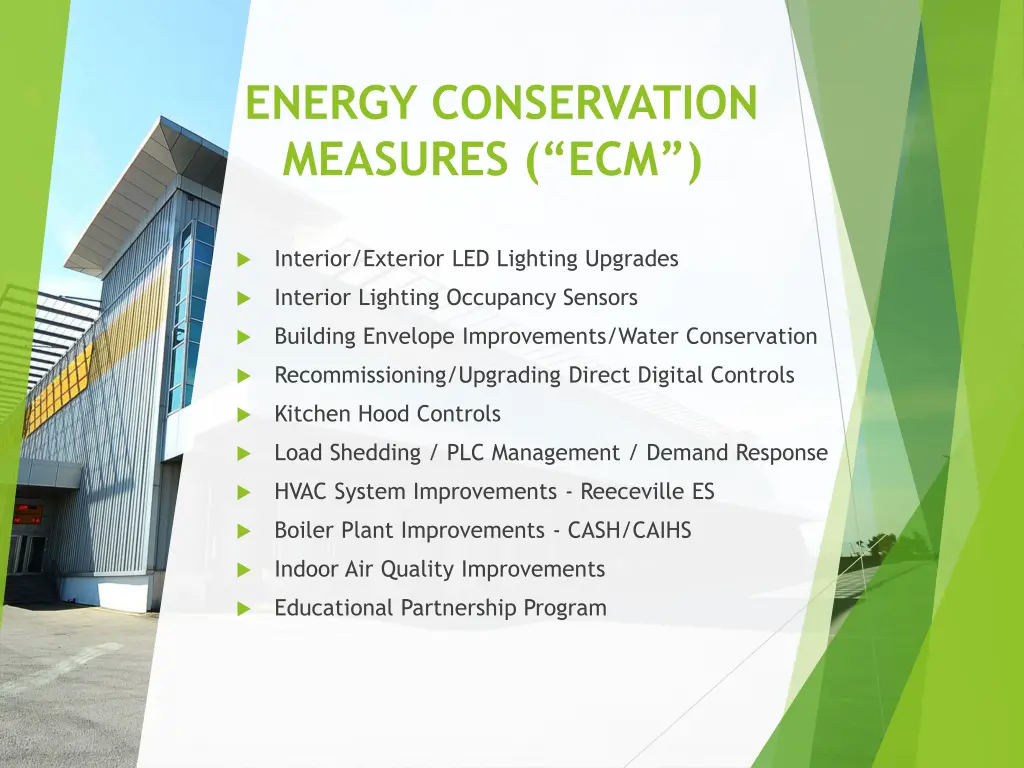 energy conservation measures ecm