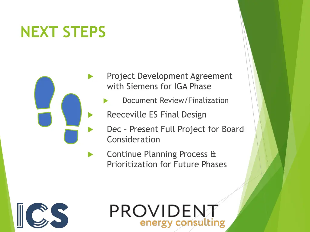 next steps