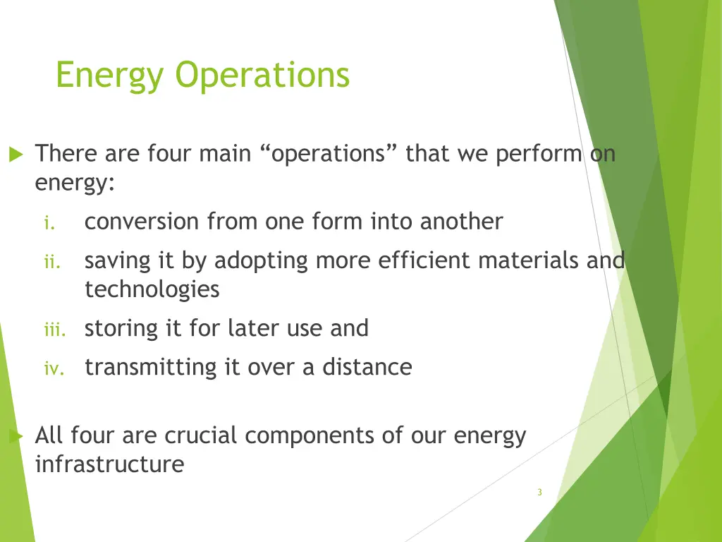 energy operations