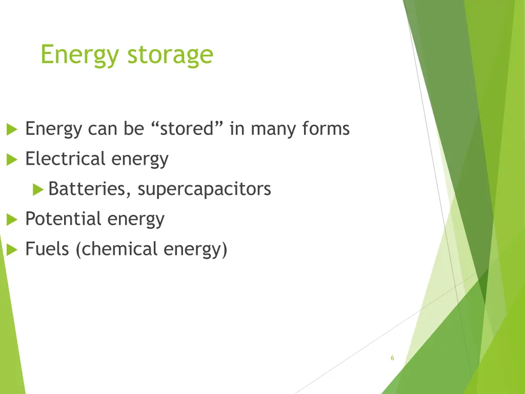energy storage
