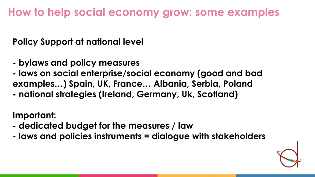 how to help social economy grow some examples