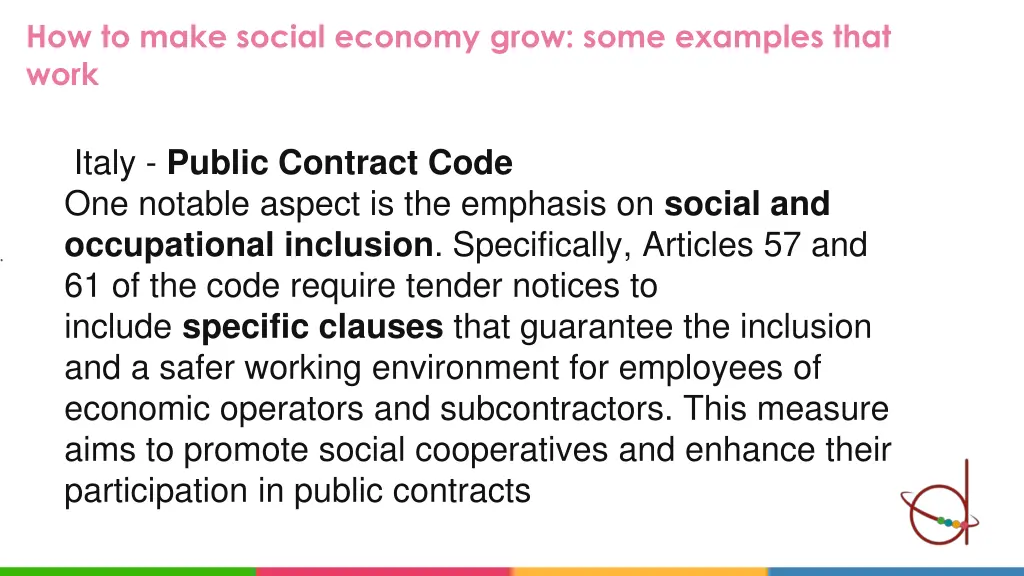 how to make social economy grow some examples