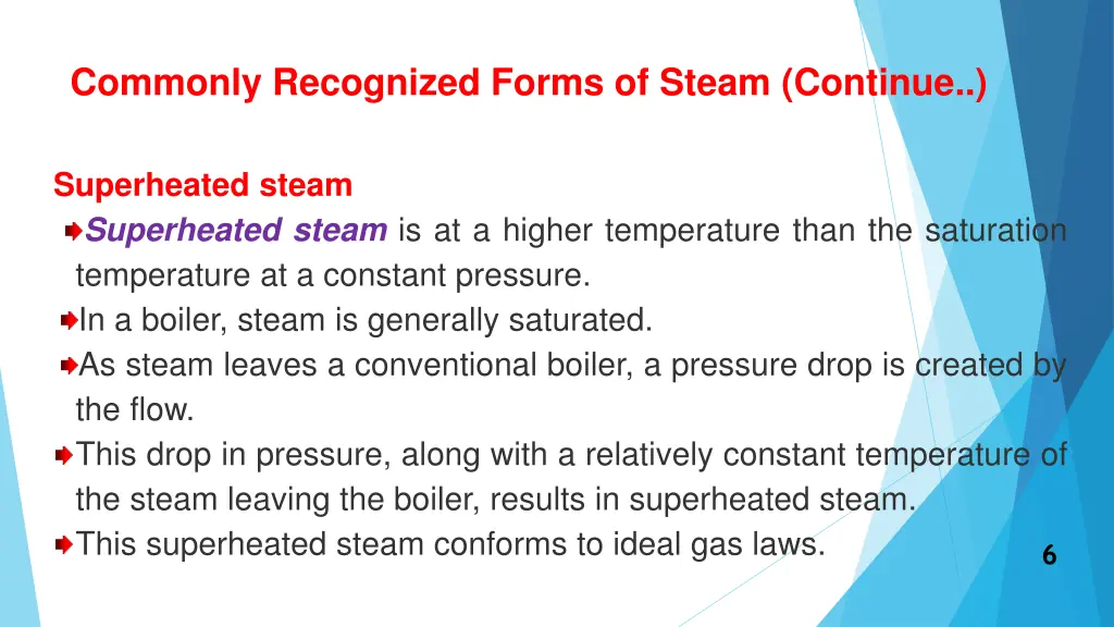 commonly recognized forms of steam continue