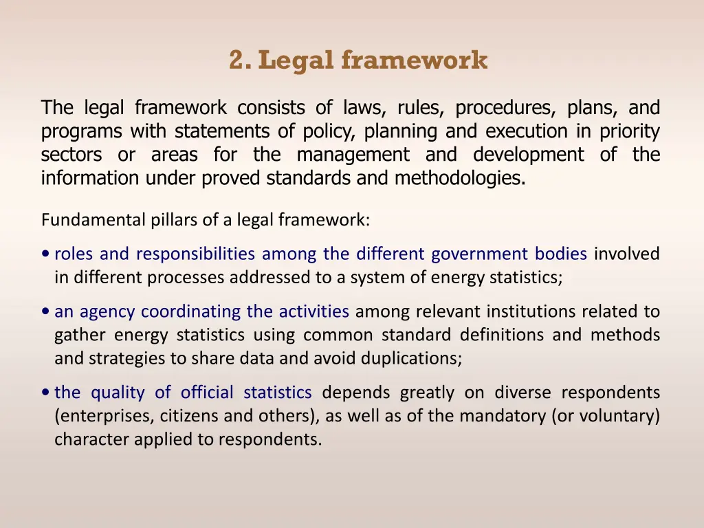 2 legal framework