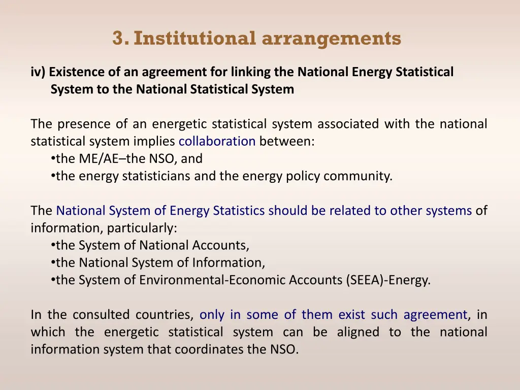 3 institutional arrangements 4