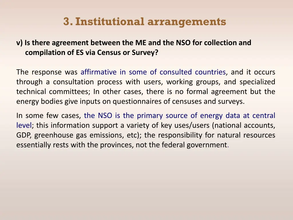3 institutional arrangements 5