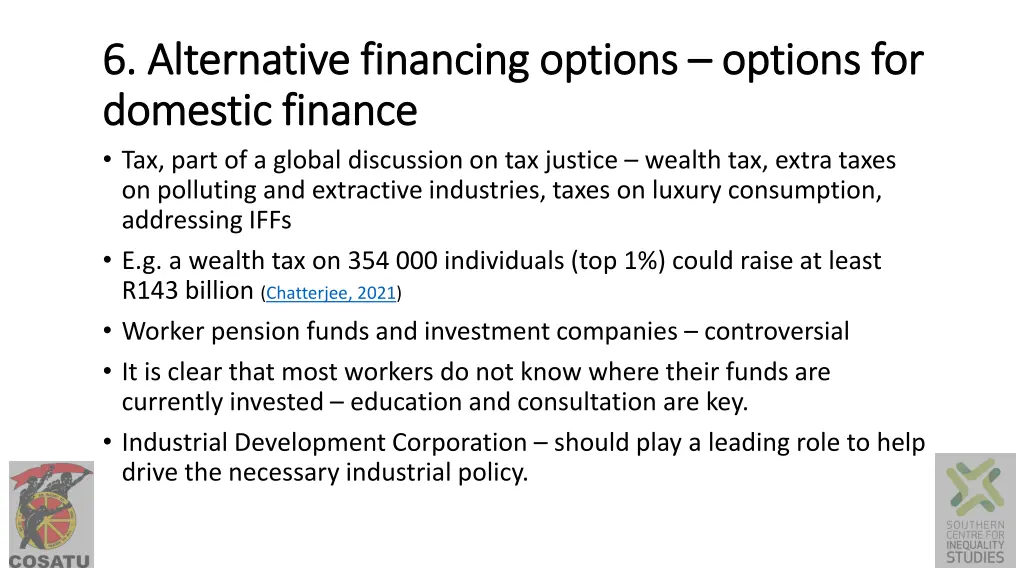 6 alternative financing options 6 alternative 1