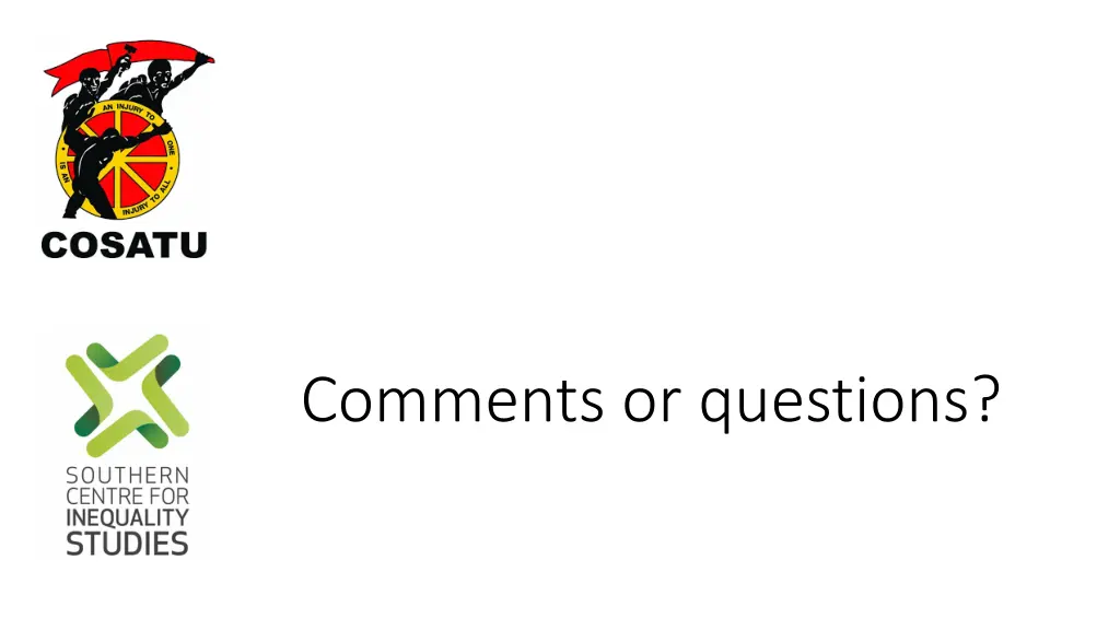 comments or questions