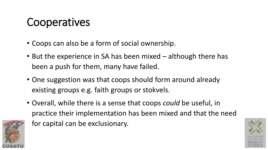 cooperatives cooperatives