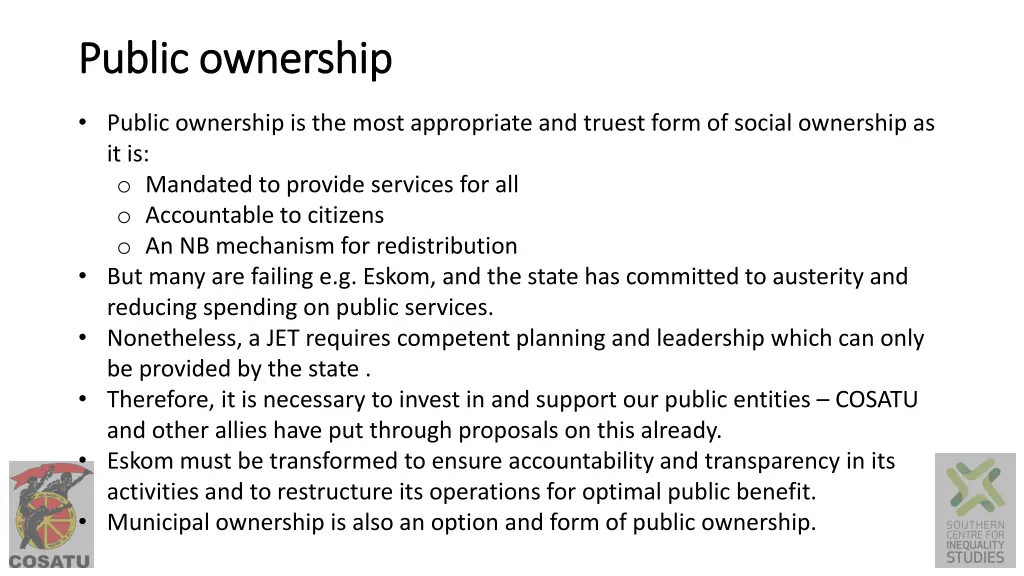 public ownership public ownership