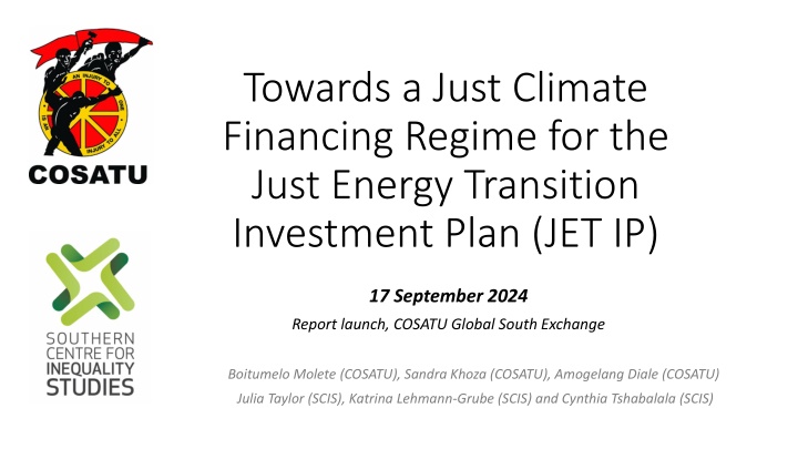 towards a just climate financing regime