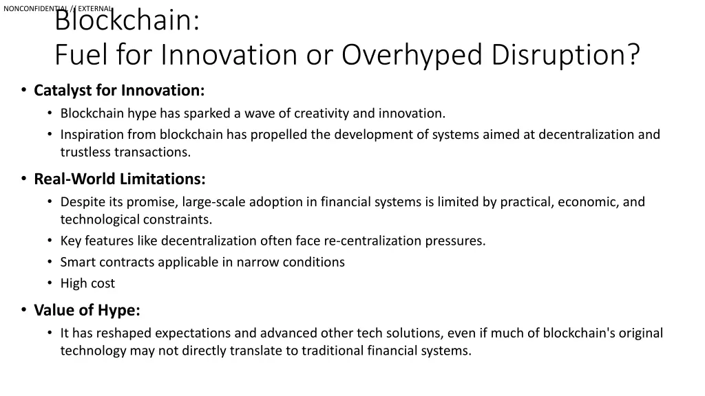 nonconfidential external blockchain fuel
