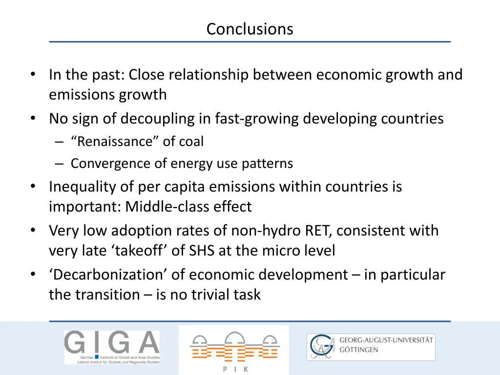 conclusions