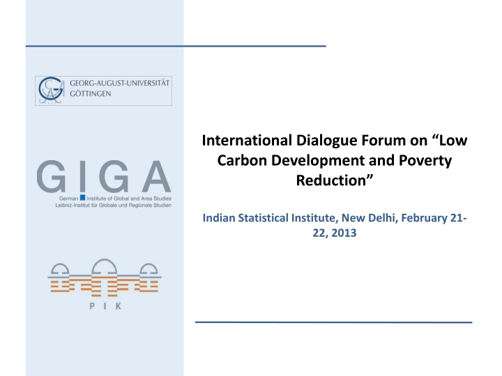 international dialogue forum on low carbon