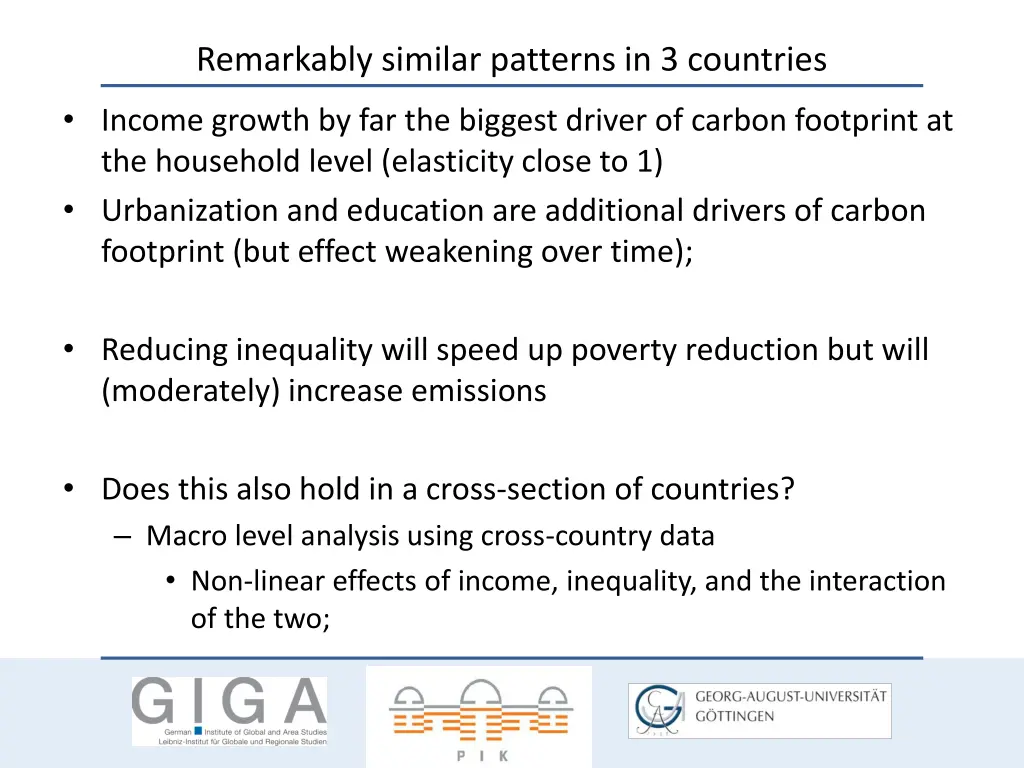 remarkably similar patterns in 3 countries