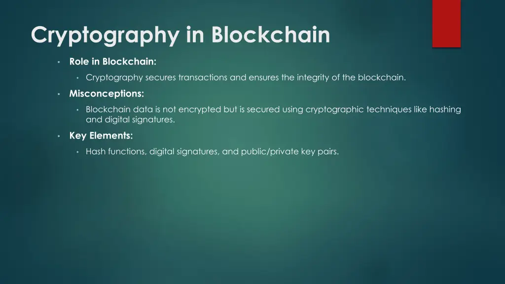 cryptography in blockchain