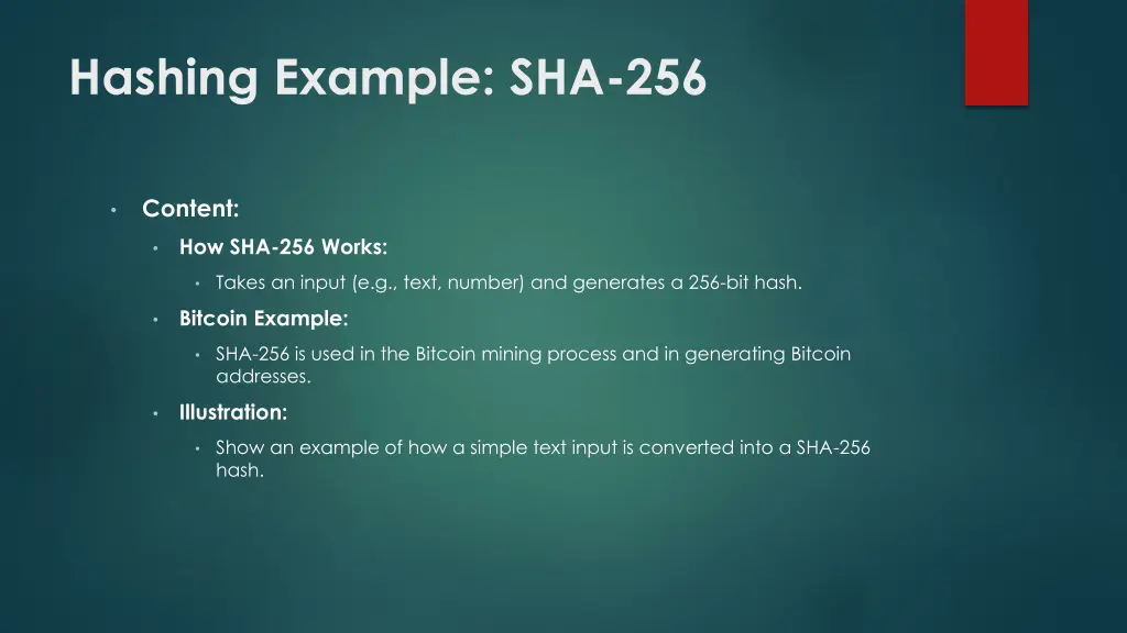 hashing example sha 256