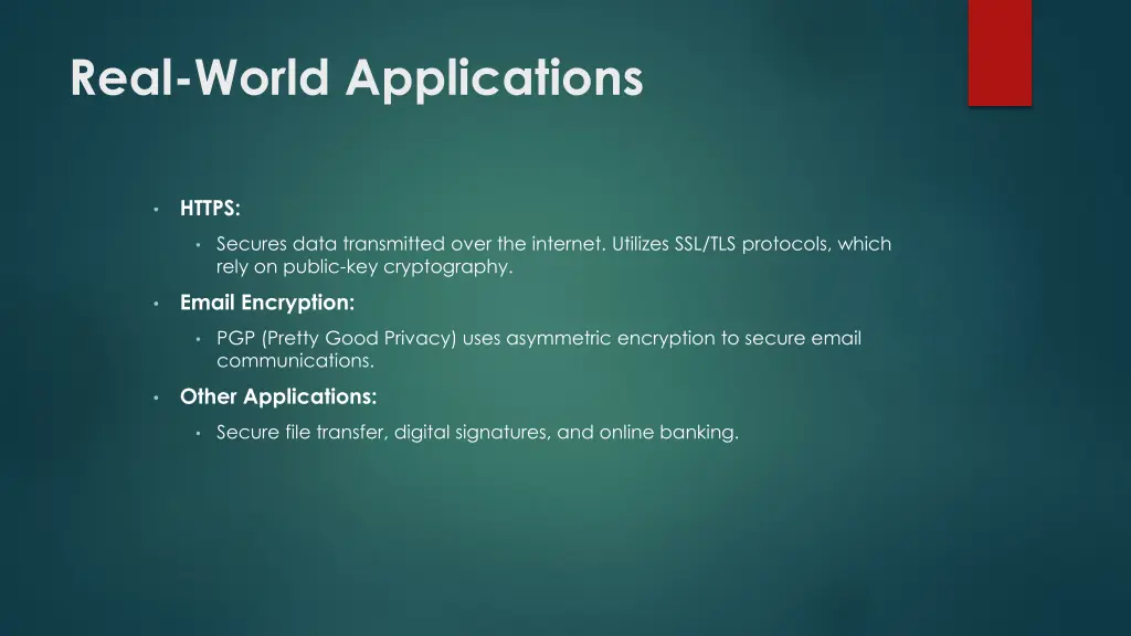 real world applications