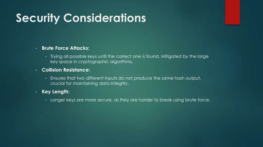 security considerations