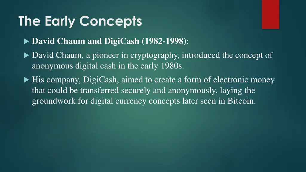 the early concepts 1