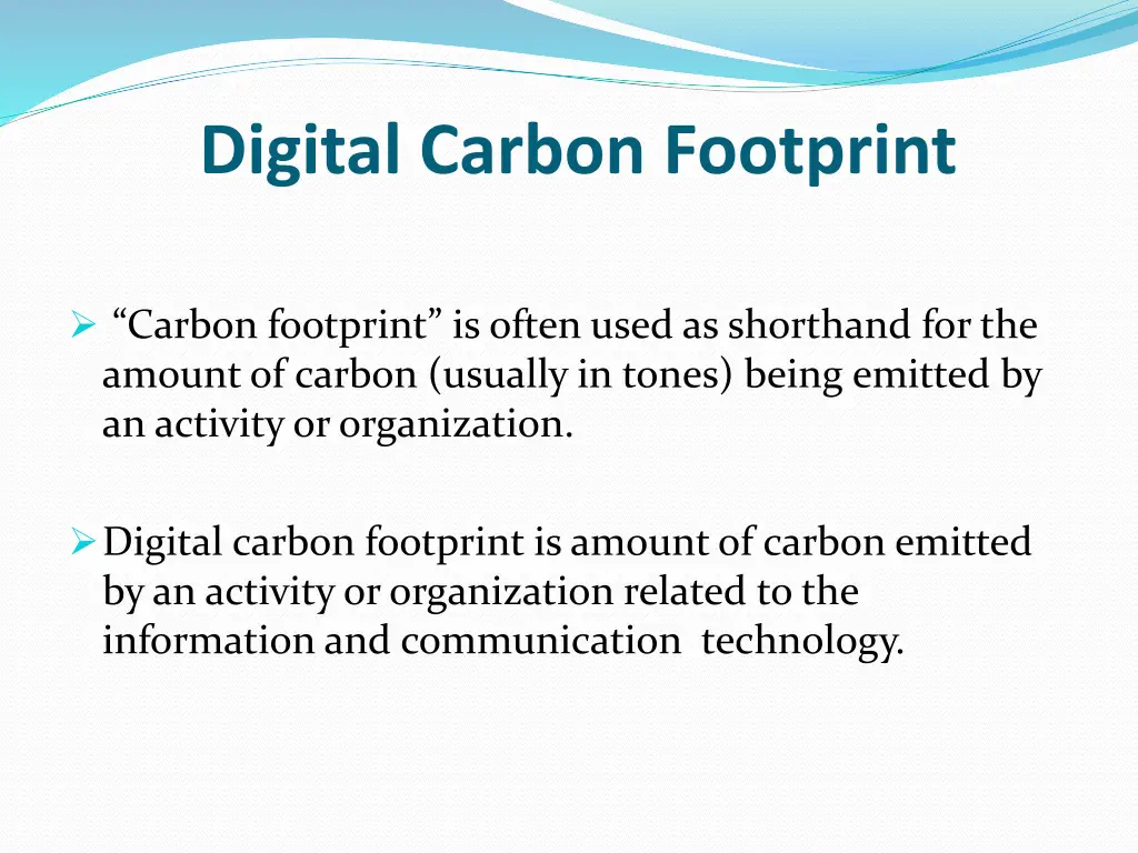digital carbon footprint