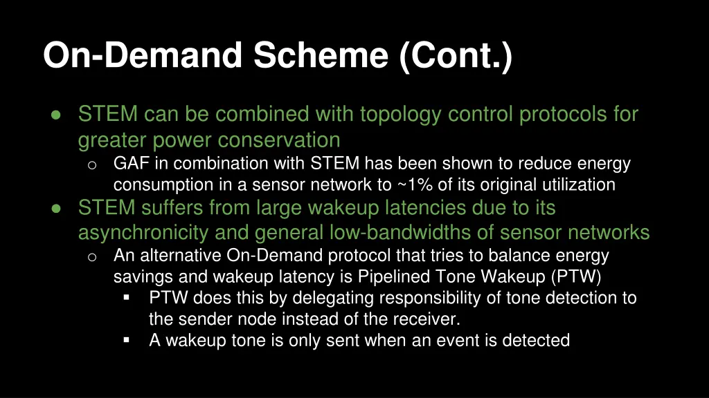on demand scheme cont