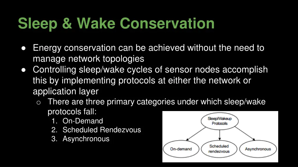 sleep wake conservation