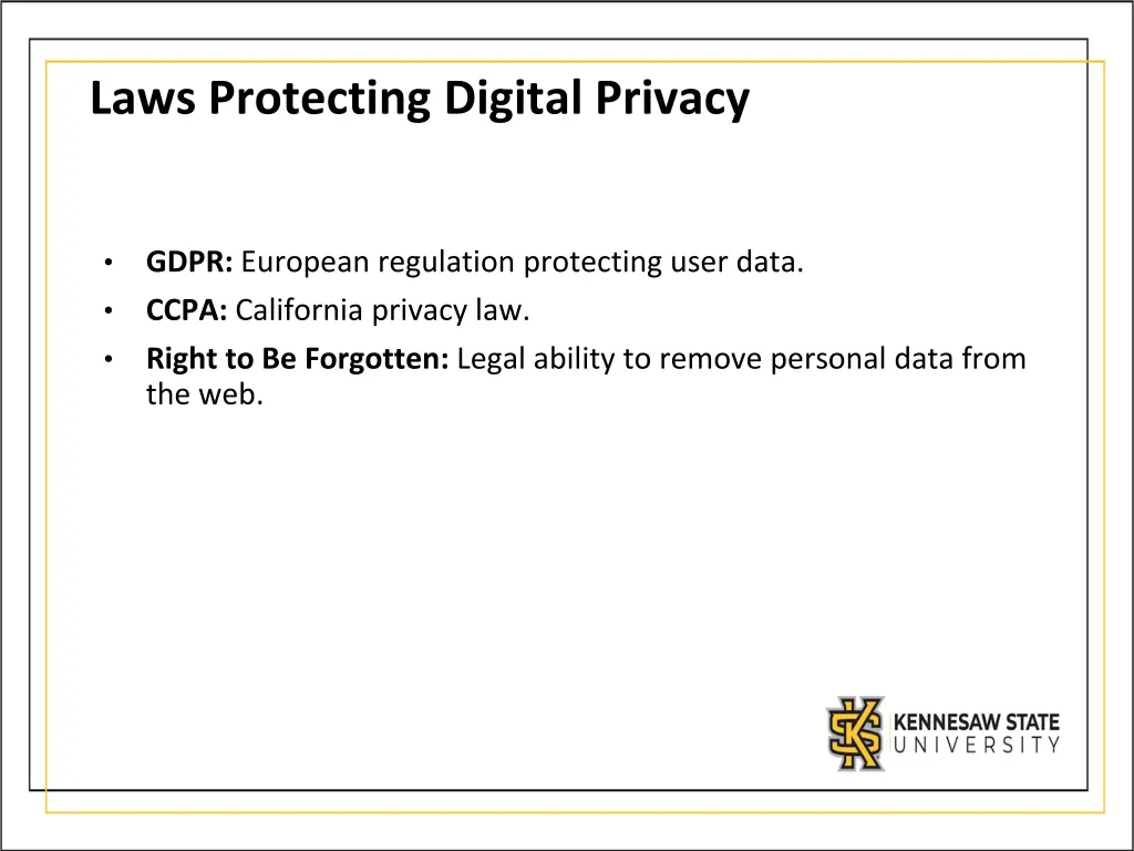 laws protecting digital privacy