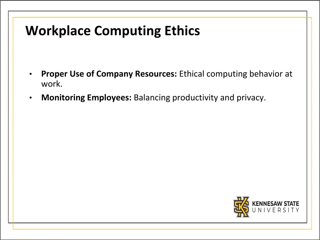 workplace computing ethics