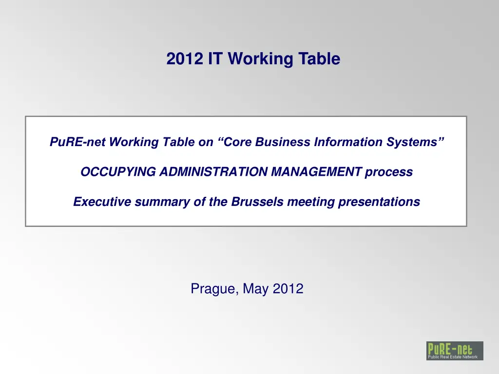 2012 it working table