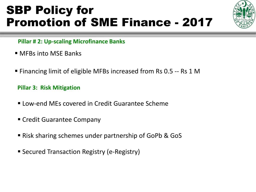 sbp policy for promotion of sme finance 2017 3