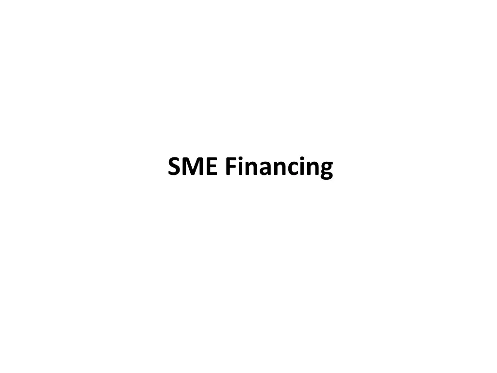 sme financing