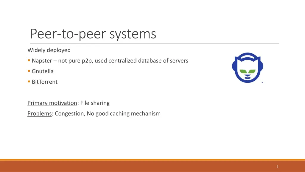 peer to peer systems