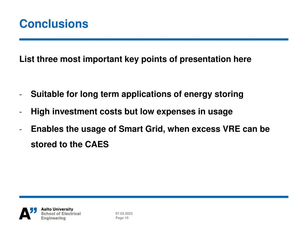 conclusions