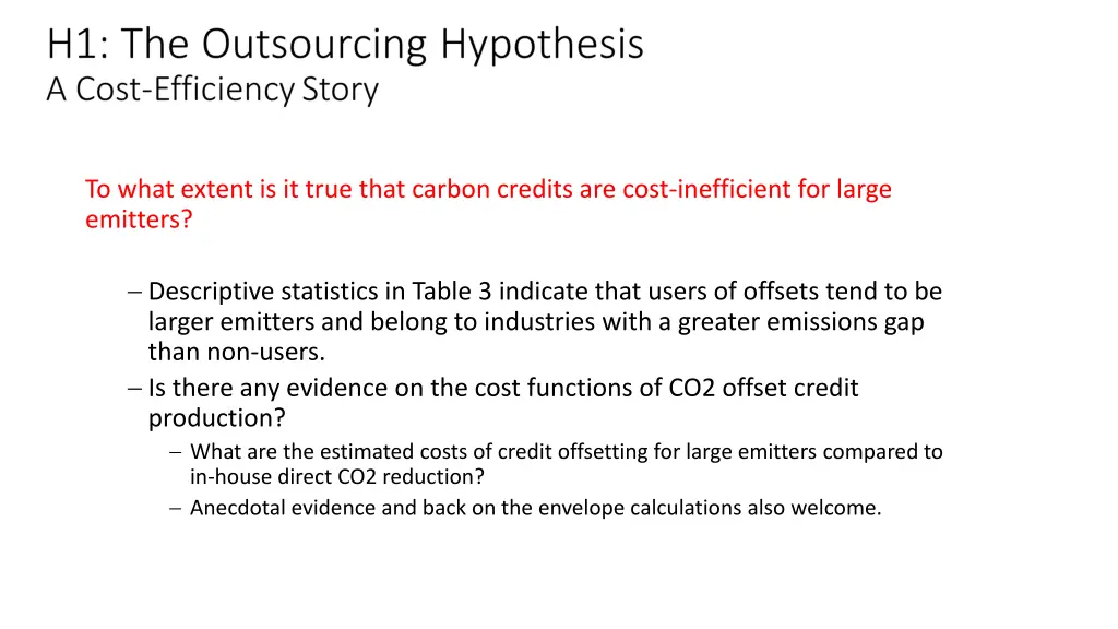 to what extent is it true that carbon credits