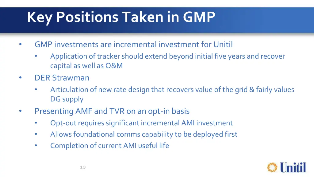 key positions taken in gmp