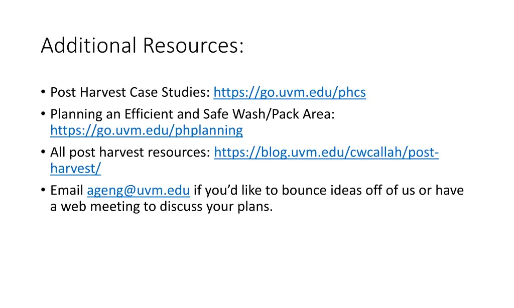 additional resources