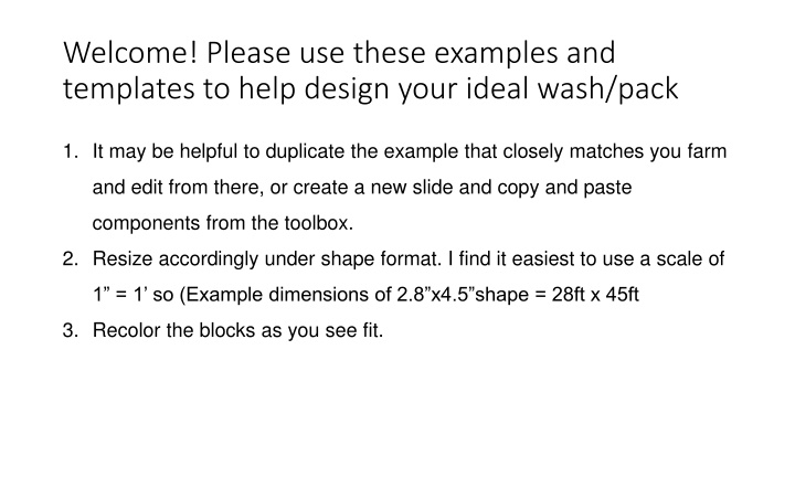 welcome please use these examples and templates