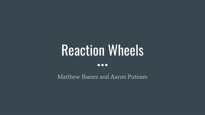 reaction wheels