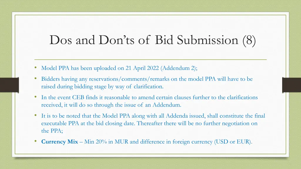 dos and don ts of bid submission 8