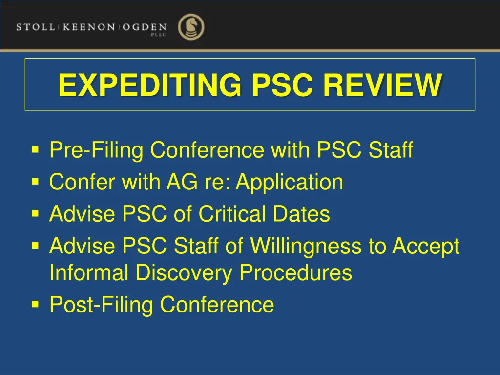 expediting psc review