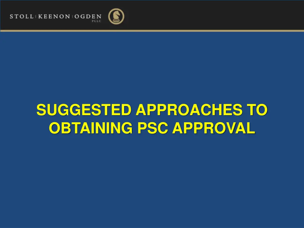 suggested approaches to obtaining psc approval