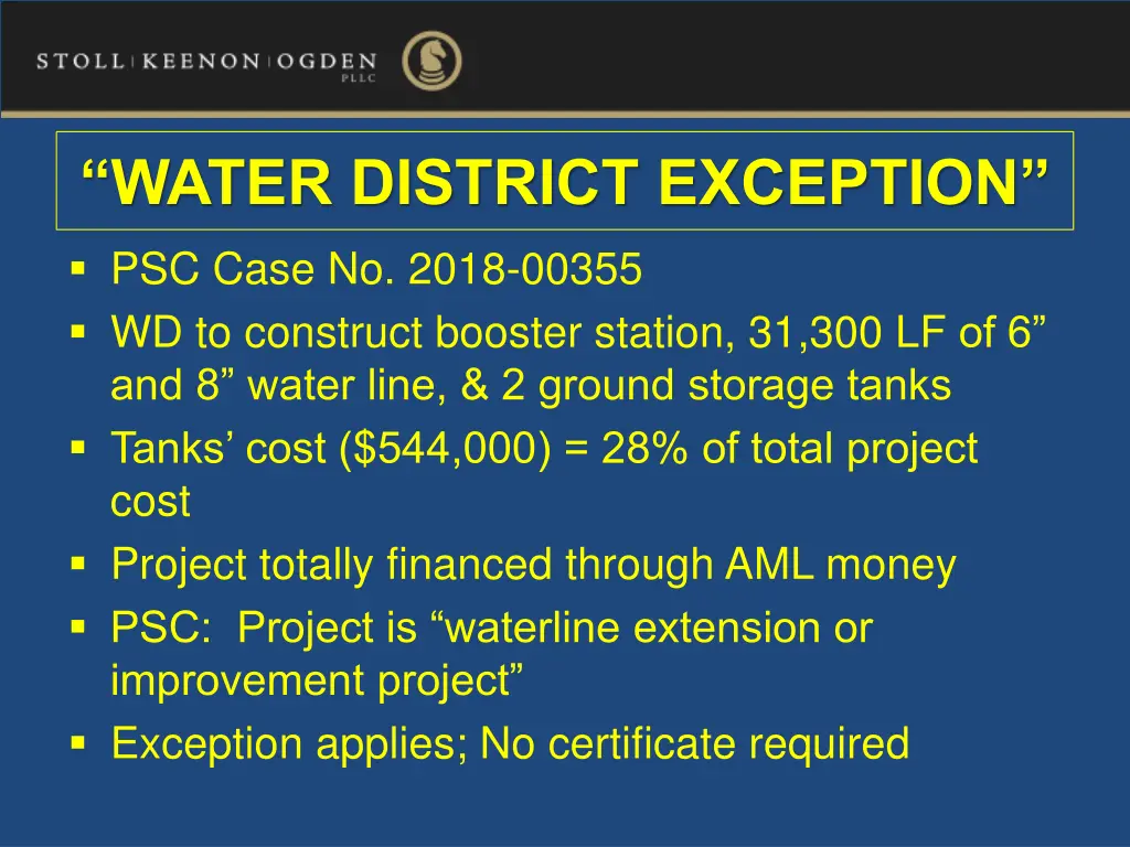 water district exception 3