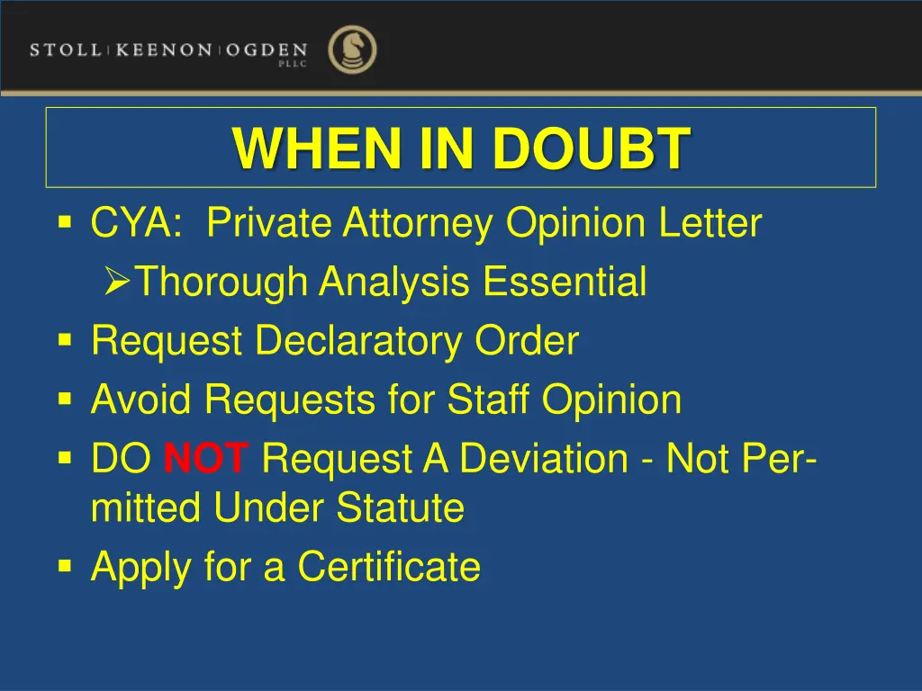 when in doubt cya private attorney opinion letter
