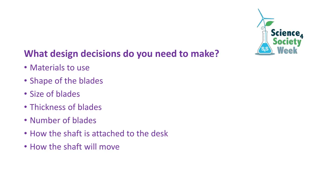 what design decisions do you need to make